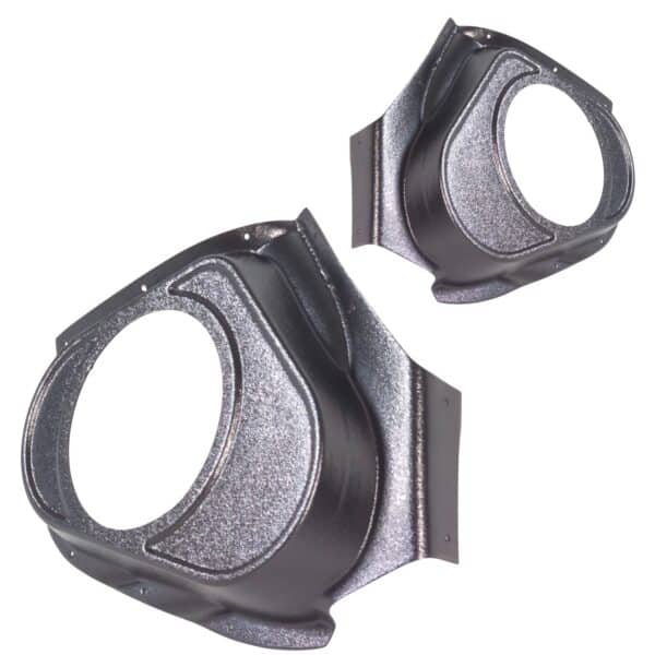 Front Door Custom Speaker Pods for the 2002-2005 Dodge Ram to hold 8.0 in speakers for car audio installation upgrade