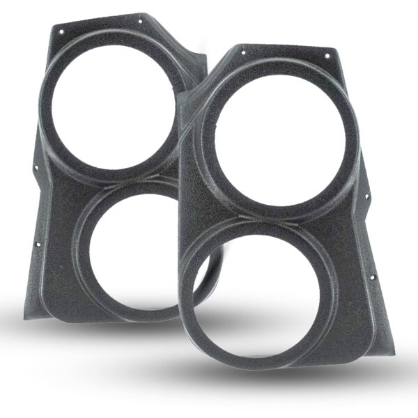 Front Door Custom Speaker Pods for the 2009-2018 Dodge Ram to hold Dual 6.5 in speakers for car audio installation upgrade