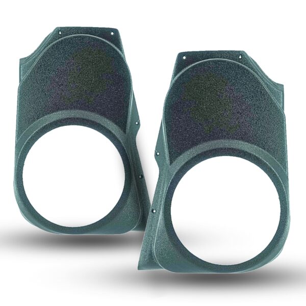 Front Door Custom Speaker Pods for the 2009-2018 Dodge Ram to hold 8.0 in speakers for car audio installation upgrade