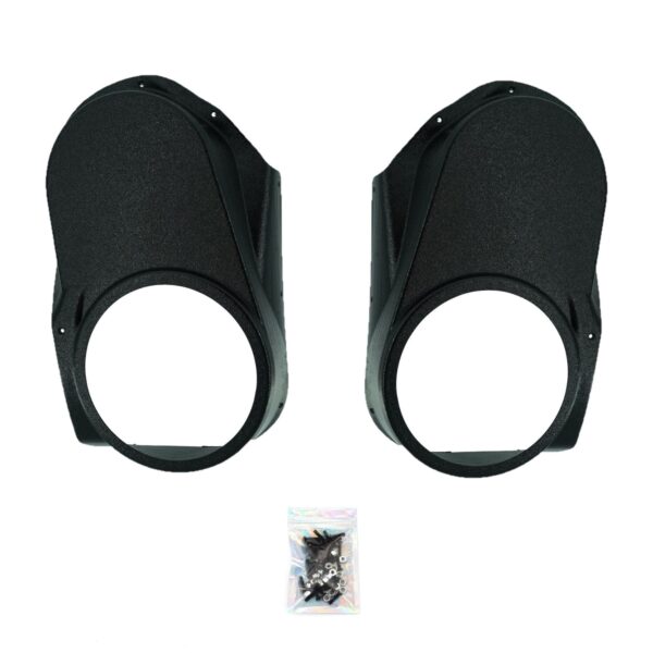 Front Door Custom Speaker Pods for the 2010-2013 Chevrolet Silverado GMC Sierra to hold 8.0 in speakers for car audio installation upgrade