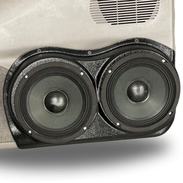 Front Door Custom Speaker Pods for the 1998-2012 Ford Ranger Mazda B-Series to hold Dual 6.5 in speakers for car audio installation upgrade