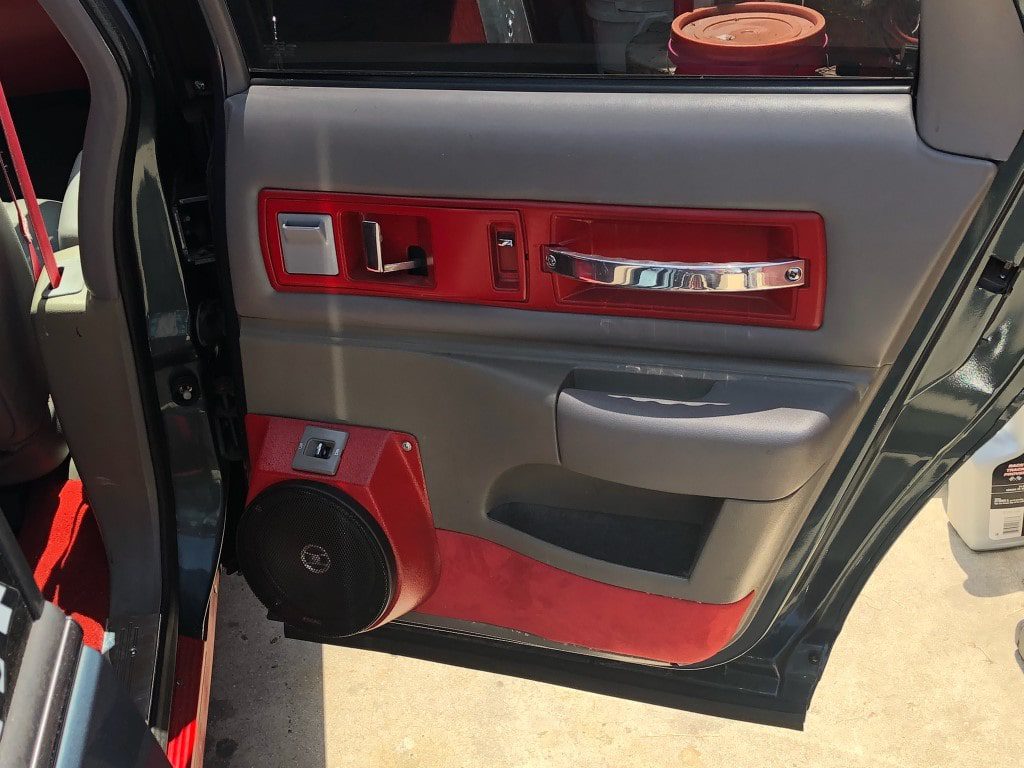 Rear Door Custom Speaker Pods for the 1992-1996 Chevrolet Caprice Impala to hold 6.5 in  speakers for car audio installation upgrade