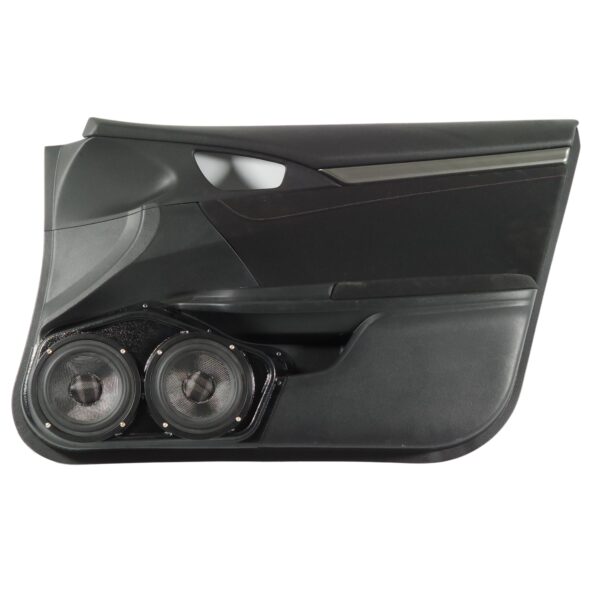Front Door Custom Speaker Pods for the 2016-2020 Honda Civic to hold Dual 6.5 in speakers for car audio installation upgrade