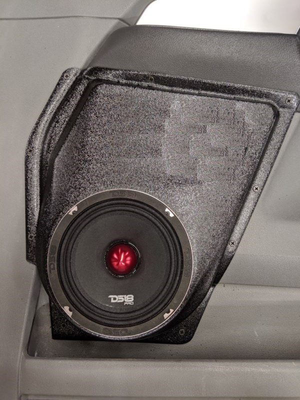 center ortho Speaker Upgrade for the Front Door of your 2006-2008 Dodge Ram. Easy installation of a Single 6.5" Midrange for the most powerful car stereo possible.