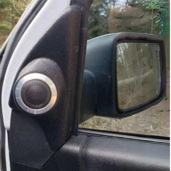 Sail Panel Custom Speaker Pods for the 2009-2018 Dodge Ram to hold 2.0 in speakers for car audio installation upgrade