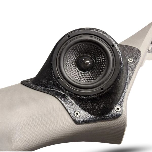 A-Pillar Custom Speaker Pods for the 2015-2020 Ford F-150 F-250F-350 to hold 3.5 in speakers for car audio installation upgrade