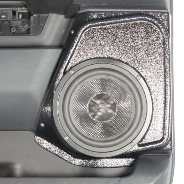 Rear Door Custom Speaker Pods for the 2021-2026 Ford F-150 F-250F-350 to hold 6.5 in speakers for car audio installation upgrade
