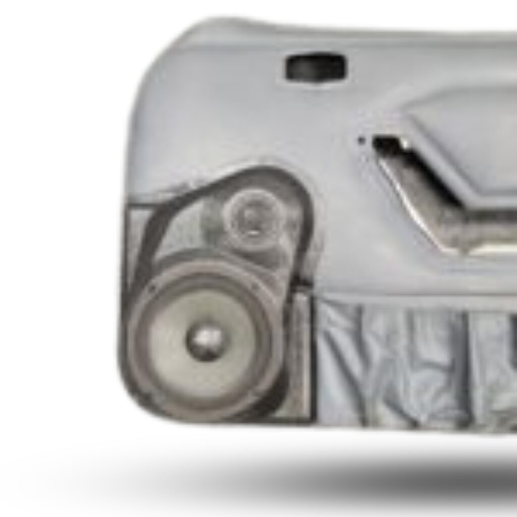 6.5-inch + 2-inch Tweeter Front Door Speaker Pods for 1987–1993 Ford Mustang
