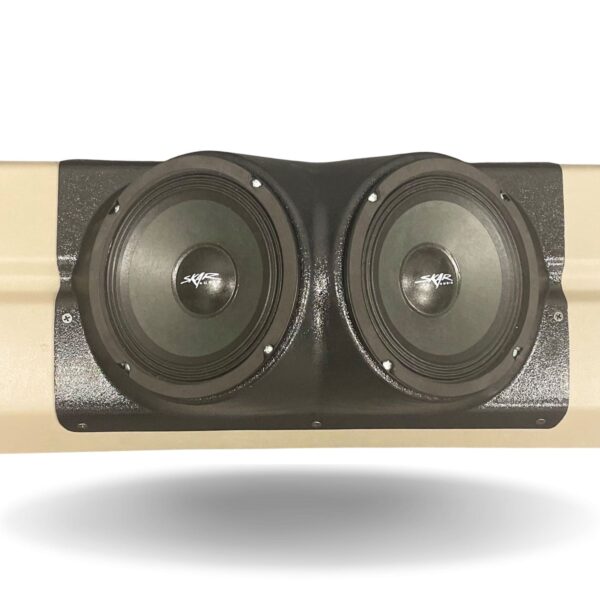 Tail Panel Custom Speaker Pods for the 1995-1999 Chevrolet Silverado GMC Sierra to hold 6.5 in speakers for car audio installation upgrade