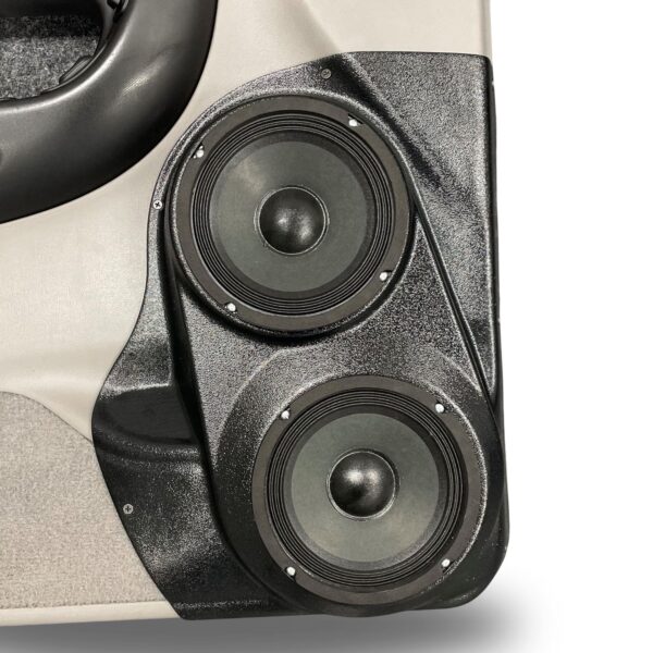 Front Door Custom Speaker Pods for the 1998-2012 Ford Ranger Mazda B-Series to hold Dual 6.5 in speakers for car audio installation upgrade