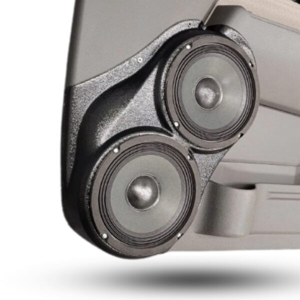 Front Door Custom Speaker Pods for the 2004-2012 Chevrolet Colorado GMC Canyon to hold Dual 6.5 in speakers for car audio installation upgrade