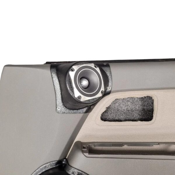Front Door Custom Speaker Pods for the 2004-2012 Chevrolet Colorado GMC Canyon to hold 3.5 in speakers for car audio installation upgrade