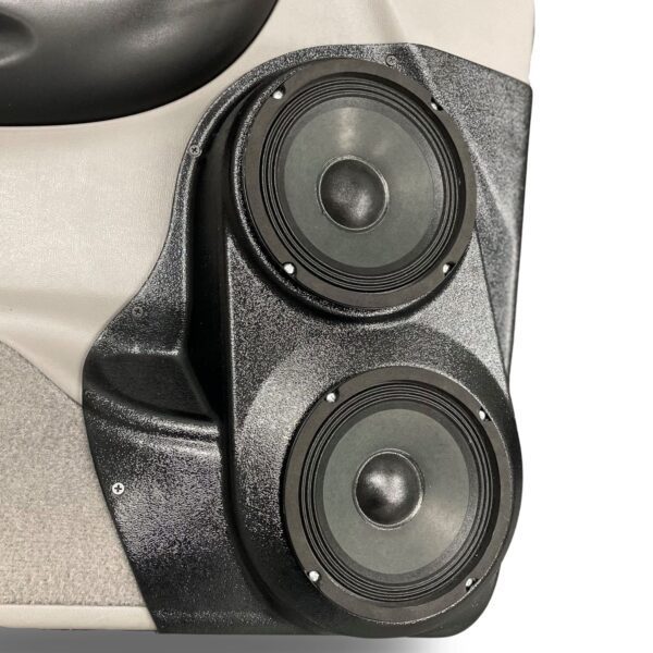 Front Door Custom Speaker Pods for the 1998-2012 Ford Ranger Mazda B-Series to hold Dual 6.5 in speakers for car audio installation upgrade