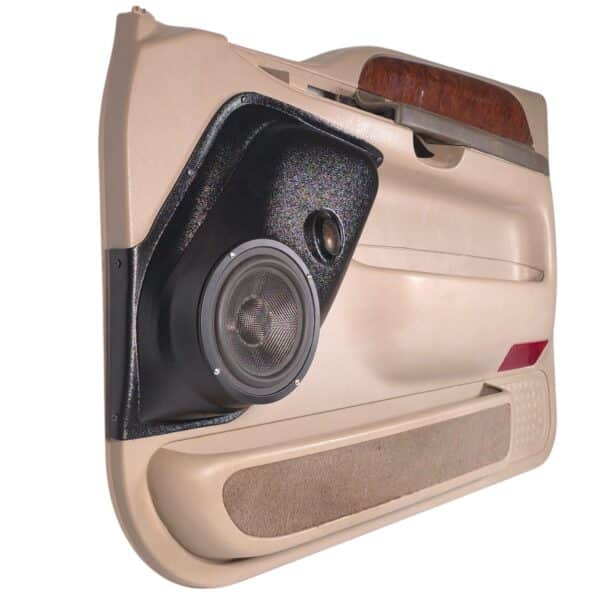 Front Door Custom Speaker Pods for the 1999-2007 Ford Excursion F-250F-350 to hold 6.5 in and 2.0 in speakers for car audio installation upgrade