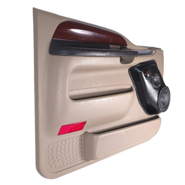 Front Door Custom Speaker Pods for the 1999-2007 Ford Excursion F-250F-350 to hold 6.5 in and 3.5 in and 2.0 in speakers for car audio installation upgrade