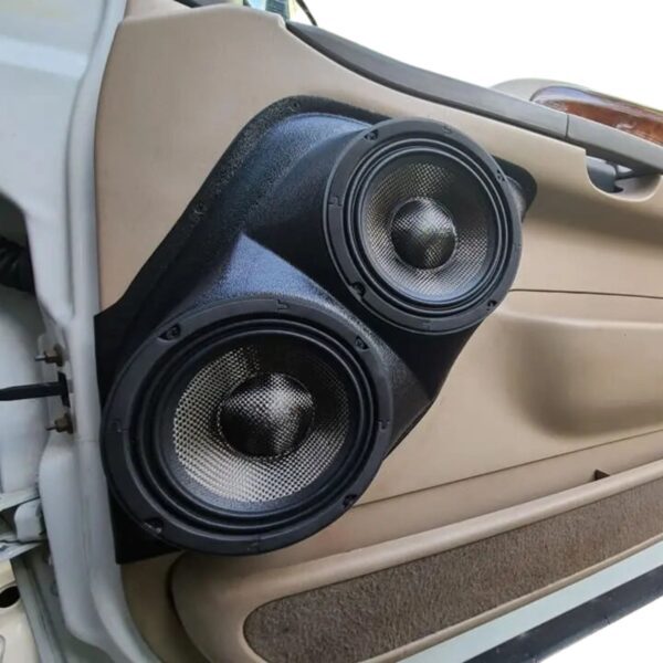 Front Door Custom Speaker Pods for the 1999-2007 Ford Excursion F-250F-350 to hold Dual 6.5 in speakers for car audio installation upgrade