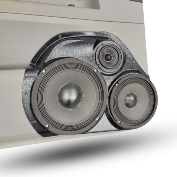 Front Door Custom Speaker Pods for the 2006-2007 Dodge Charger Magnum to hold 8.0 in and 6.5 in and 3.5 in speakers for car audio installation upgrade