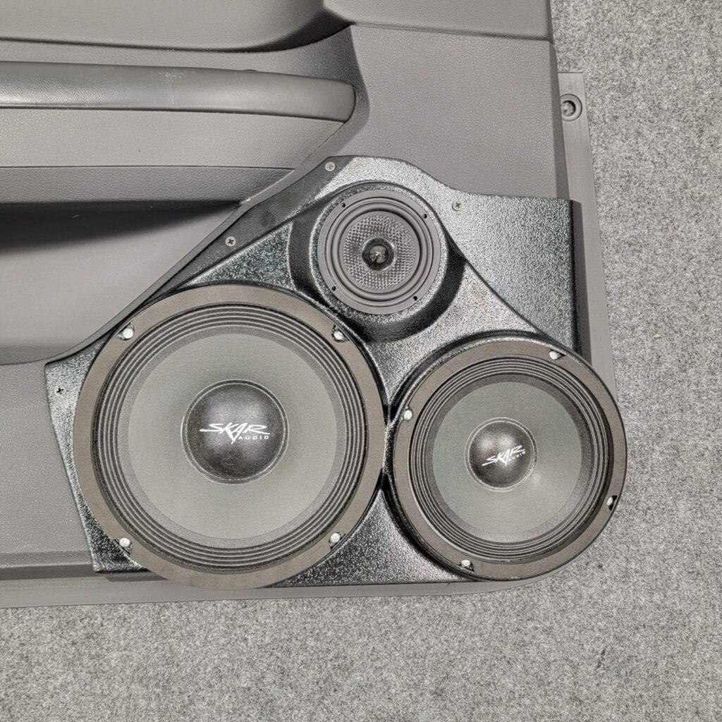 8-inch, 6.5-inch + 3.5-inch Front Door Speaker Pods for 2008–2010 Chrysler 300C