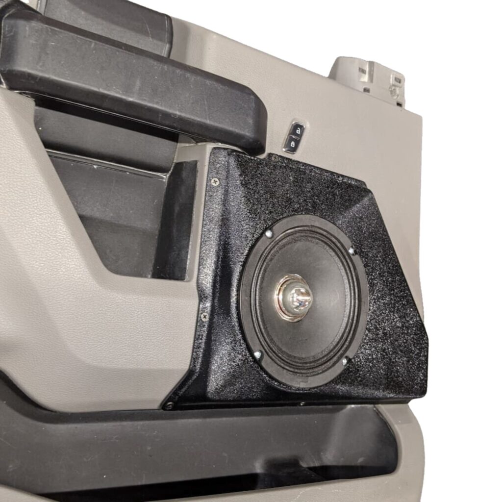 Front Door Custom Speaker Pods for the 2015-2020 Ford F-150 F-250F-350 to hold 6.5 in  speakers for car audio installation upgrade