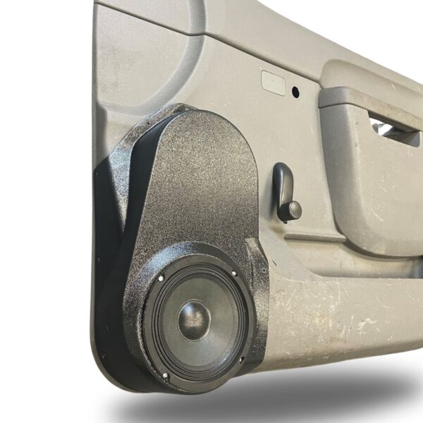 Front Door Custom Speaker Pods for the 2010-2013 Chevrolet Silverado GMC Sierra to hold 6.5 in speakers for car audio installation upgrade