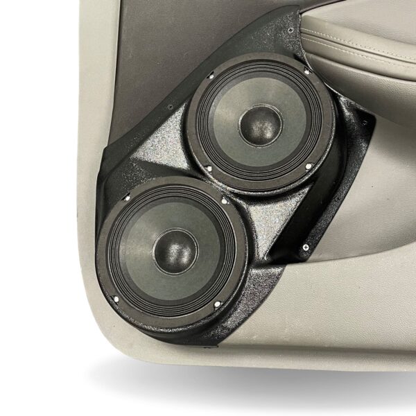 Front Door Custom Speaker Pods for the 2014-2020 Chevrolet Impala to hold Dual 6.5 in speakers for car audio installation upgrade