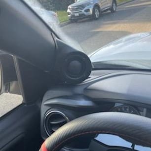 A-Pillar Custom Speaker Pods for the 2016-2023 Toyota Tacoma to hold 3.5 in speakers for car audio installation upgrade
