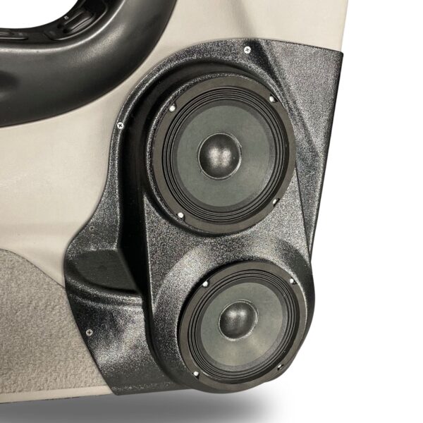 Front Door Custom Speaker Pods for the 1998-2012 Ford Ranger Mazda B-Series to hold Dual 6.5 in speakers for car audio installation upgrade