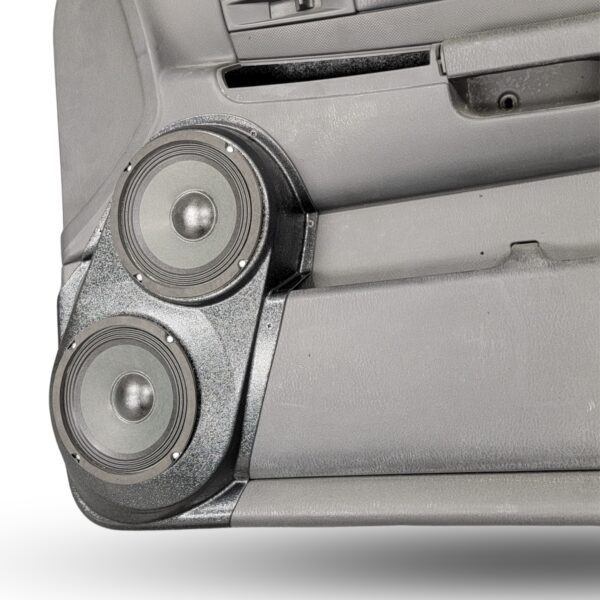 Front Door Custom Speaker Pods for the 2001-2004 Dodge Dakota Durango to hold Dual 6.5 in speakers for car audio installation upgrade