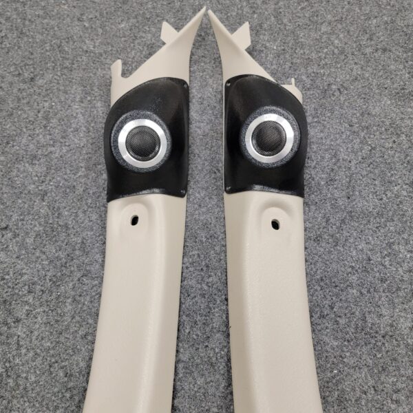 A-Pillar Custom Speaker Pods for the 2001-2004 Dodge Dakota Durango to hold 2.0 in speakers for car audio installation upgrade