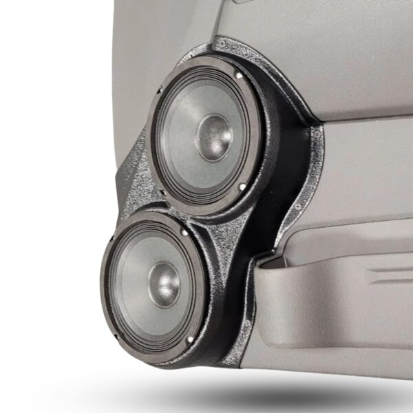 Front Door Custom Speaker Pods for the 2004-2012 Chevrolet Colorado GMC Canyon to hold Dual 6.5 in speakers for car audio installation upgrade