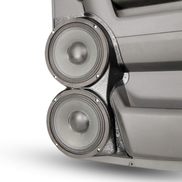 Rear Door Custom Speaker Pods for the 2009-2018 Dodge Ram to hold Dual 8.0 in speakers for car audio installation upgrade