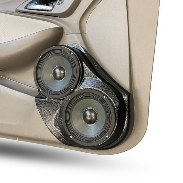Front Door Custom Speaker Pods for the 2016-2025 Chevrolet Malibu to hold Dual 6.5 in speakers for car audio installation upgrade