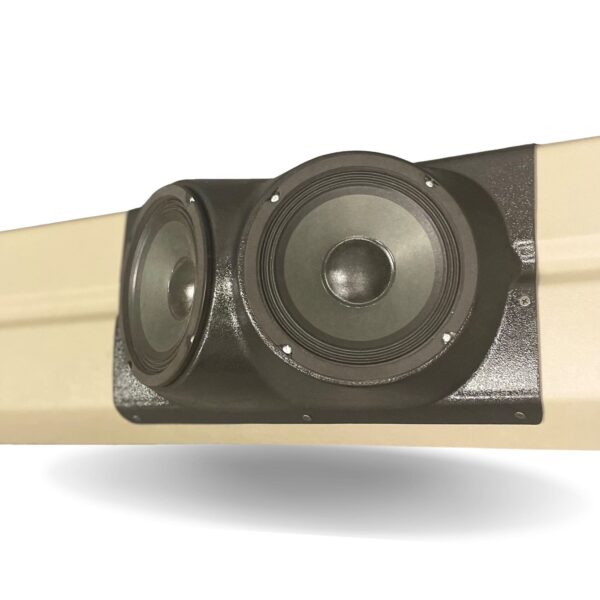 Tail Panel Custom Speaker Pods for the 1995-1999 Chevrolet Silverado GMC Sierra to hold 6.5 in speakers for car audio installation upgrade