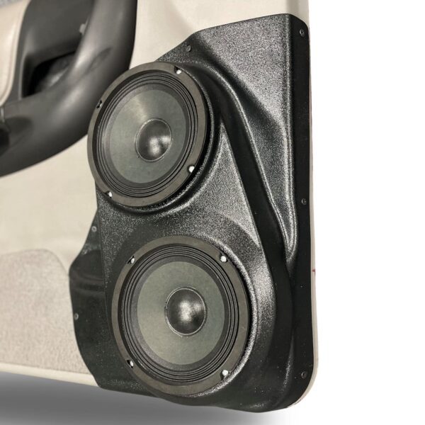 Front Door Custom Speaker Pods for the 1998-2012 Ford Ranger Mazda B-Series to hold Dual 6.5 in speakers for car audio installation upgrade
