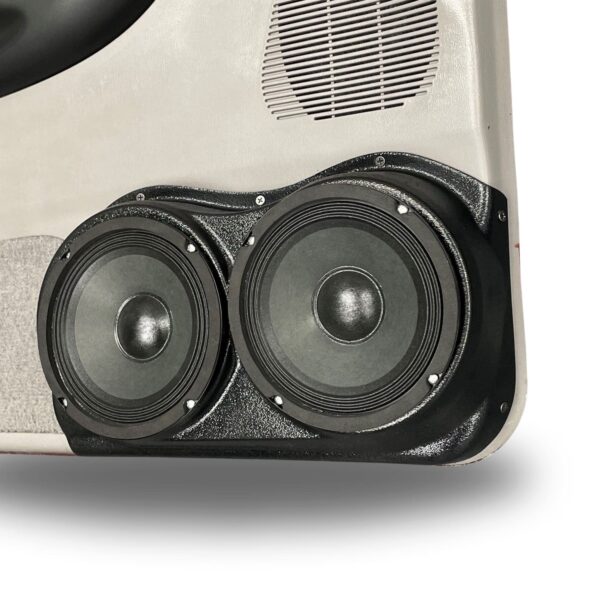 Front Door Custom Speaker Pods for the 1998-2012 Ford Ranger Mazda B-Series to hold Dual 6.5 in speakers for car audio installation upgrade