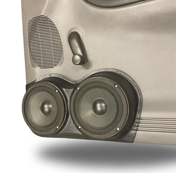 Front Door Custom Speaker Pods for the 1998-2012 Ford Ranger Mazda B-Series to hold Dual 6.5 in speakers for car audio installation upgrade