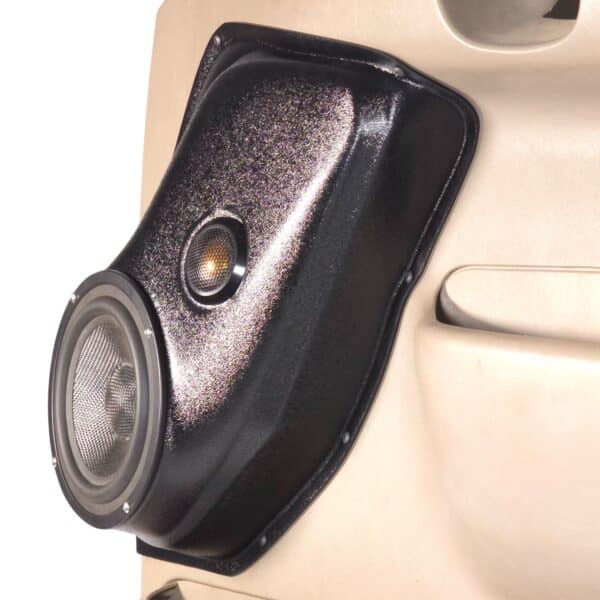 Front Door Custom Speaker Pods for the 1999-2007 Ford Excursion F-250F-350 to hold 6.5 in and 2.0 in speakers for car audio installation upgrade