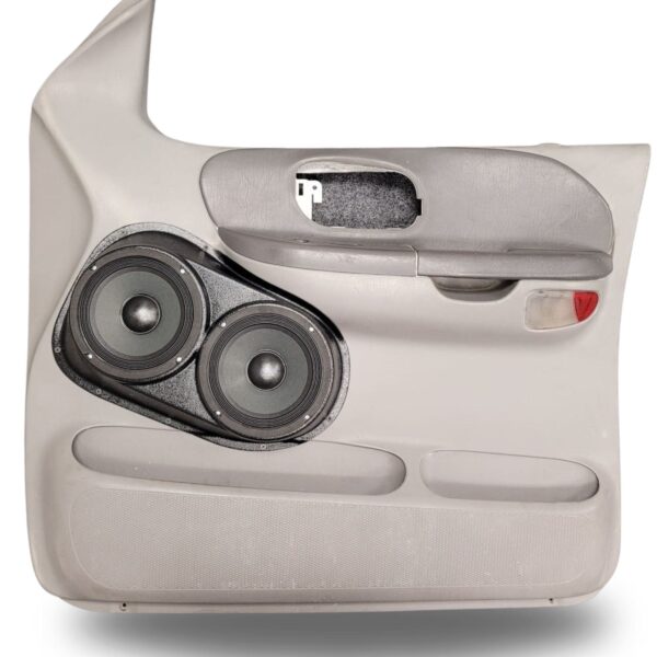 Front Door Custom Speaker Pods for the 1999-2003 Ford F-150 to hold Dual 6.5 in speakers for car audio installation upgrade