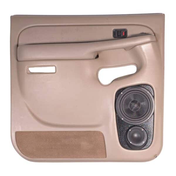 Rear Door Custom Speaker Pods for the 2000-2006 Cadillac Escalade Chevrolet Avalanche Silverado Tahoe Suburban GMC Sierra Yukon to hold 6.5 in and 3.5 in speakers for car audio installation upgrade