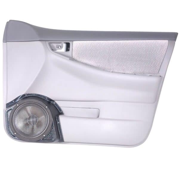Front Door Custom Speaker Pods for the 2004-2008 Toyota Corolla to hold 8.0 in speakers for car audio installation upgrade