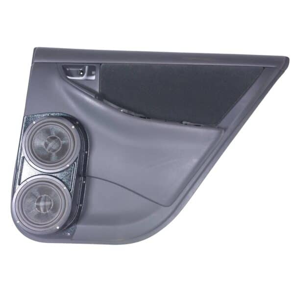 Rear Door Custom Speaker Pods for the 2004-2008 Toyota Corolla to hold Dual 6.5 in speakers for car audio installation upgrade