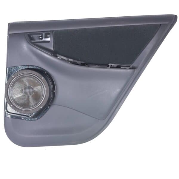 Rear Door Custom Speaker Pods for the 2004-2008 Toyota Corolla to hold 8.0 in speakers for car audio installation upgrade