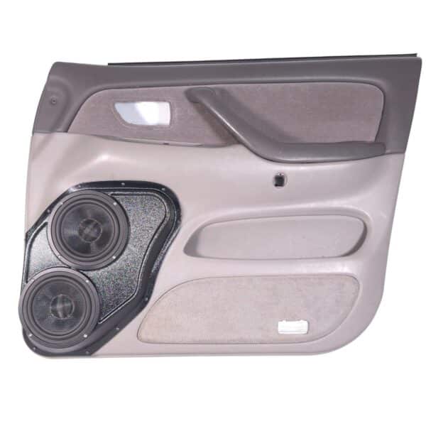 Front Door Custom Speaker Pods for the 2001-2007 Toyota Sequoia Tundra to hold Dual 6.5 in speakers for car audio installation upgrade