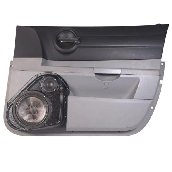 Front Door Custom Speaker Pods for the 2006-2007 Dodge Charger Magnum to hold 8.0 in and 3.5 in speakers for car audio installation upgrade