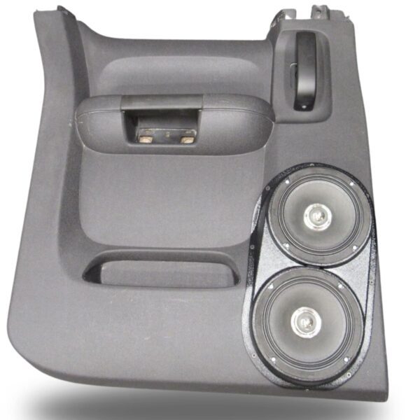 Rear Door Custom Speaker Pods for the 2007-2009 Chevrolet Silverado GMC Sierra to hold Dual 6.5 in speakers for car audio installation upgrade