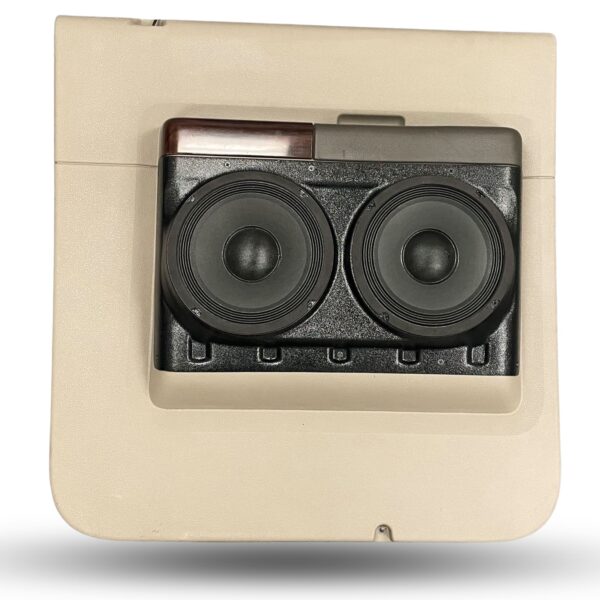 Rear Door Custom Speaker Pods for the 2008-2009 Ford F-250F-350 to hold Dual 8.0 in speakers for car audio installation upgrade