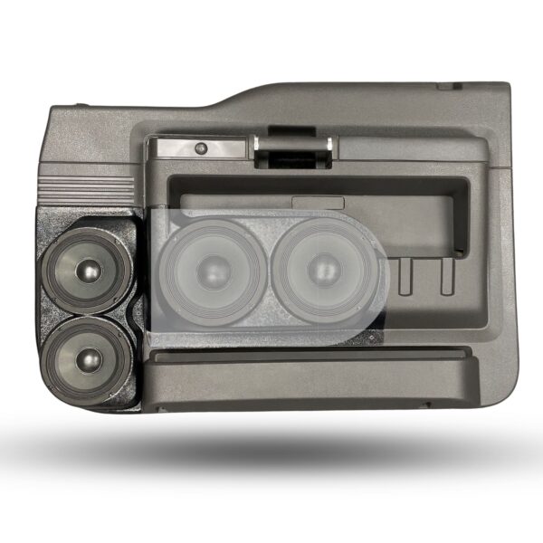 Front Door Custom Speaker Pods for the 2008-2009 Ford F-250F-350 to hold Dual 6.5 in speakers for car audio installation upgrade