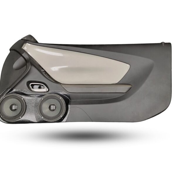 Front Door Custom Speaker Pods for the 2010-2015 Chevrolet Camaro to hold Dual 6.5 in speakers for car audio installation upgrade