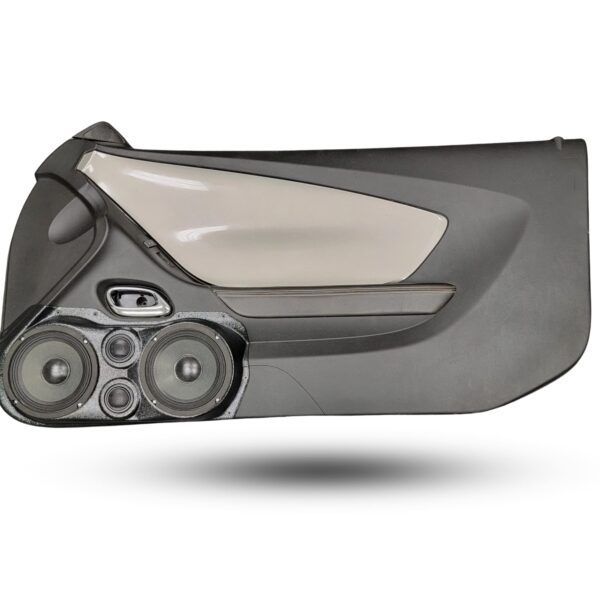 Front Door Custom Speaker Pods for the 2010-2015 Chevrolet Camaro to hold Dual 6.5 in and Dual 2.0 in speakers for car audio installation upgrade