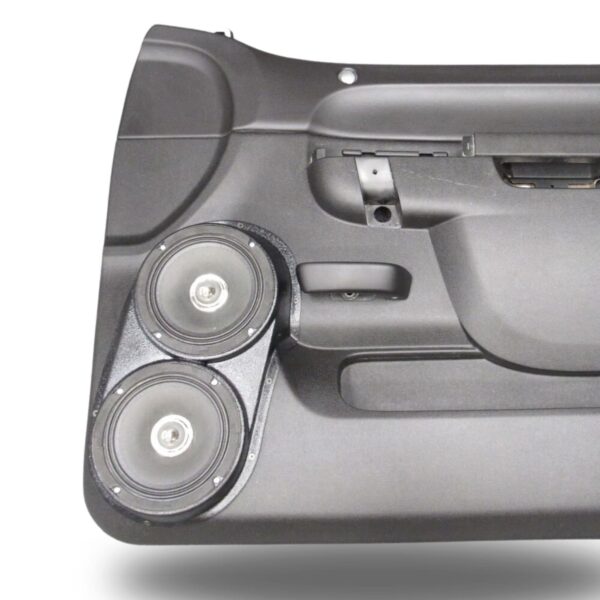Front Door Custom Speaker Pods for the 2010-2013 Chevrolet Silverado GMC Sierra to hold Dual 6.5 in speakers for car audio installation upgrade